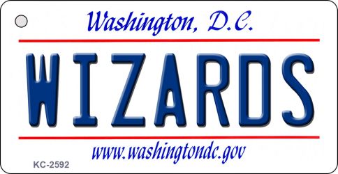 Wizards Washington DC State License Plate Tag Key Chain KC-2592