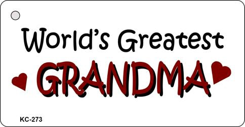 Worlds Greatest Grandma Novelty Aluminum Key Chain KC-273