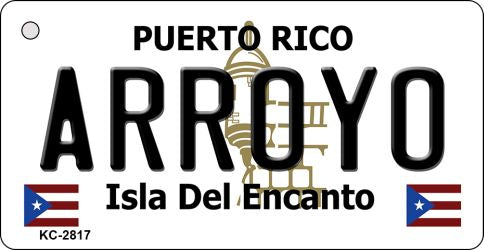 Arroyo Puerto Rico Flag Novelty Aluminum Key Chain KC-2817