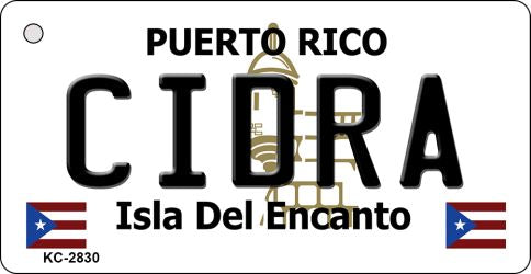 Cidra Puerto Rico Flag Novelty Aluminum Key Chain KC-2830