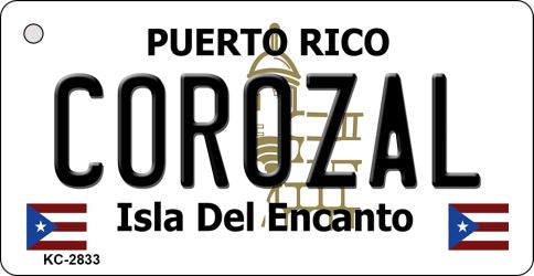 Corozal Puerto Rico Flag Novelty Aluminum Key Chain KC-2833