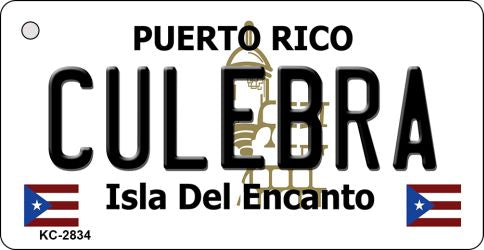 Culebra Puerto Rico Flag Novelty Aluminum Key Chain KC-2834