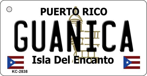 Guanica Puerto Rico Flag Novelty Aluminum Key Chain KC-2838