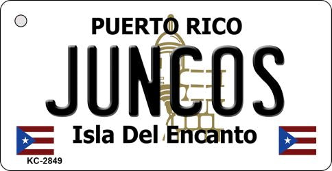 Juncos Puerto Rico Flag Novelty Aluminum Key Chain KC-2849