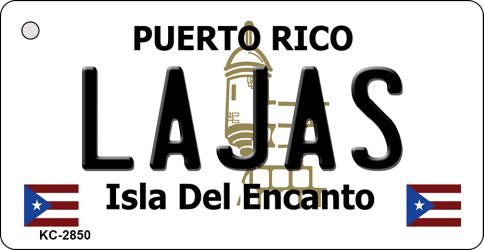 Lajas Puerto Rico Flag Novelty Aluminum Key Chain KC-2850