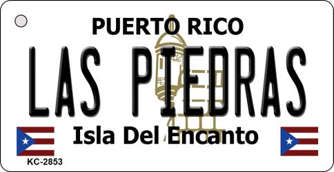 Las Piedras Puerto Rico Flag Novelty Aluminum Key Chain KC-2853