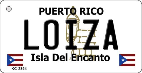 Loiza Puerto Rico Flag Novelty Aluminum Key Chain KC-2854