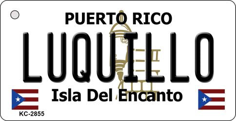 Luquillo Puerto Rico Flag Novelty Aluminum Key Chain KC-2855