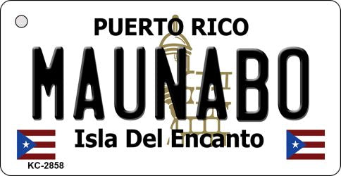 Maunabo Puerto Rico Flag Novelty Aluminum Key Chain KC-2858