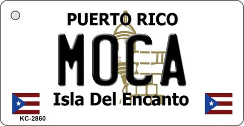Moca Puerto Rico Flag Novelty Aluminum Key Chain KC-2860