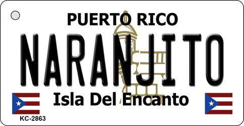 Naranjito Puerto Rico Flag Novelty Aluminum Key Chain KC-2863
