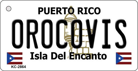 Orocovis Puerto Rico Flag Novelty Aluminum Key Chain KC-2864