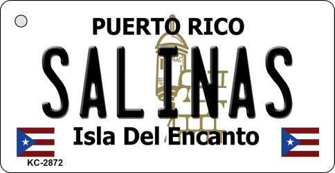 Salinas Puerto Rico Flag Novelty Aluminum Key Chain KC-2872