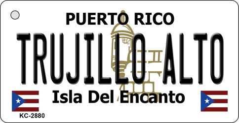 Trujillo Alto Puerto Rico Flag Novelty Aluminum Key Chain KC-2880