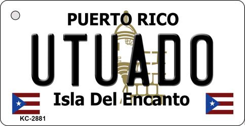 Utuado Puerto Rico Flag Novelty Aluminum Key Chain KC-2881