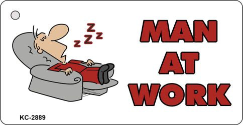 Man At Work Novelty Aluminum Key Chain KC-2889