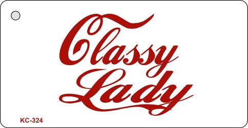 Classy Lady Novelty Aluminum Key Chain KC-324