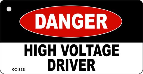 High Voltage Driver Novelty Aluminum Key Chain KC-336