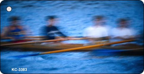 Rowers Blurred Novelty Aluminum Key Chain KC-3383