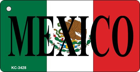Mexico Flag Novelty Aluminum Key Chain KC-3428