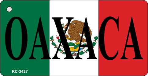 Oaxaca On Flag Novelty Aluminum Key Chain KC-3437
