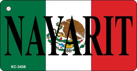 Nayarit On Flag Novelty Aluminum Key Chain KC-3438