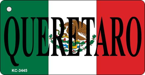 Queretaro On Flag Novelty Aluminum Key Chain KC-3445