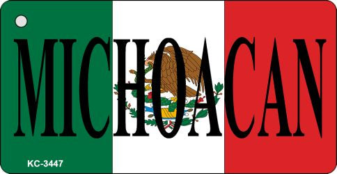 Michoacan On Flag Novelty Aluminum Key Chain KC-3447