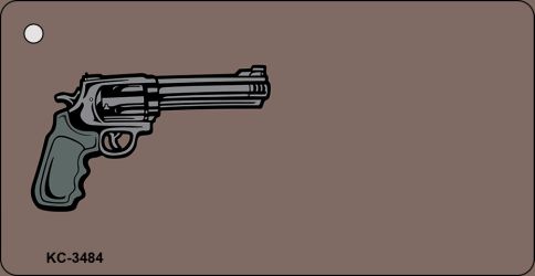 Pistol OffSet Novelty Aluminum Key Chain KC-3484