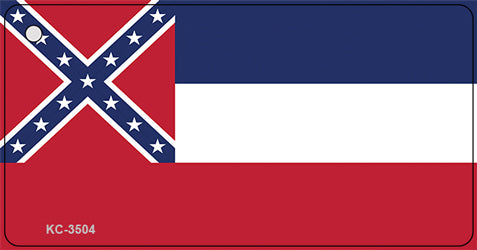 Mississippi State Flag Novelty Aluminum Key Chain KC-3504