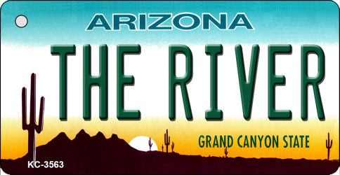 The River Arizona State License Plate Tag Key Chain KC-3563