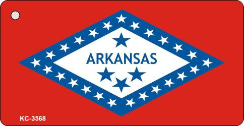 Arkansas State Flag Novelty Aluminum Key Chain KC-3568