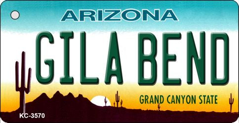 Gila Bend Arizona State License Plate Tag Key Chain KC-3570