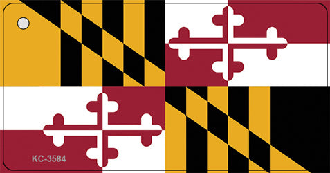 Maryland State Flag Novelty Aluminum Key Chain KC-3584