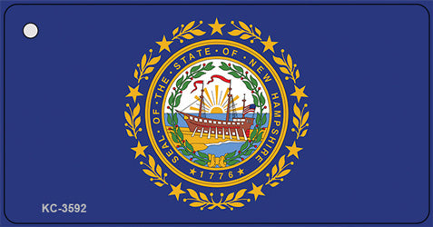 New Hampshire State Flag Novelty Aluminum Key Chain KC-3592
