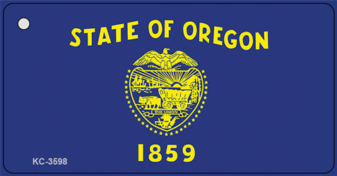 Oregon State Flag Novelty Aluminum Key Chain KC-3598