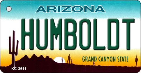 Humboldt Arizona State License Plate Tag Key Chain KC-3611