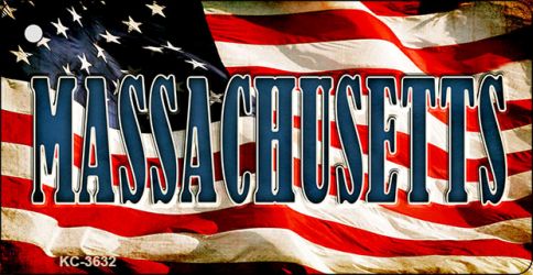 Massachusetts Novelty Aluminum Key Chain KC-3632