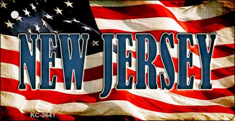 New Jersey Novelty Aluminum Key Chain KC-3641