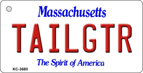 Tailgtr Massachusetts Novelty Metal Key Chain KC-3680