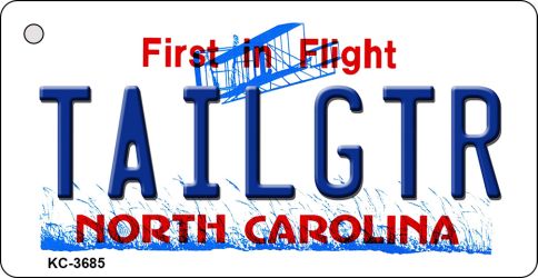 Tailgtr North Carolina Novelty Metal Key Chain KC-3685