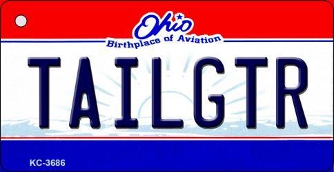 Tailgtr Ohio Novelty Metal Key Chain KC-3686