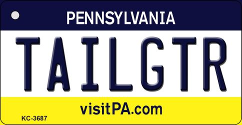 Tailgtr Pennsylvania Novelty Metal Key Chain KC-3687