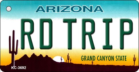 RD Trip Arizona State License Plate Tag Key Chain KC-3692