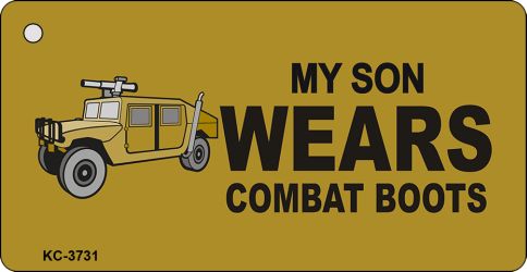 Combat Boots Metal Novelty Key Chain KC-3731