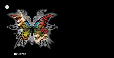 Butterfly OffSet Novelty Aluminum Key Chain KC-3763