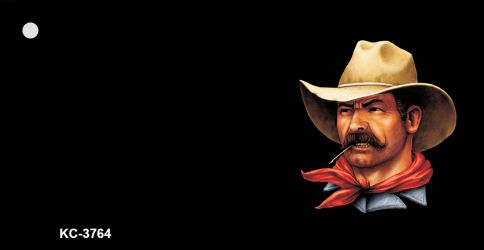 Cowboy OffSet Novelty Aluminum Key Chain KC-3764