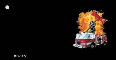 Fire Rescue OffSet Novelty Aluminum Key Chain KC-3777