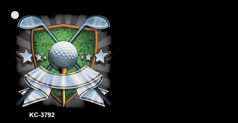 Golf Banner OffSet Novelty Aluminum Key Chain KC-3792
