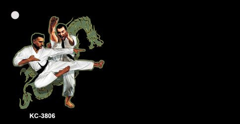 Karate OffSet Novelty Aluminum Key Chain KC-3806